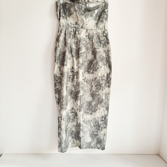 Zara  soft camo print Pocket Detail Bodycon Dress S - Picture 2 of 9
